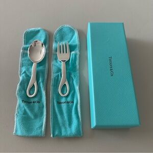 Tiffany and Co Elsa Peretti Padova Fork and Spoon Baby Set